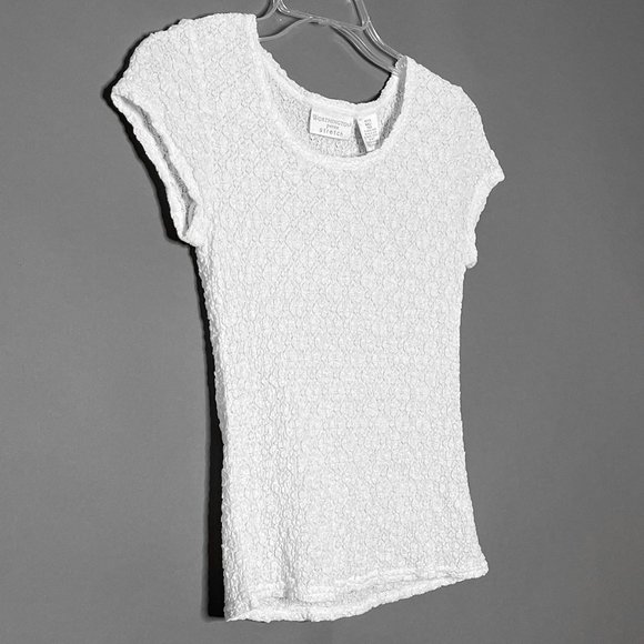 Worthington Petite Stretch White Tank Textured Material Size PS - Picture 1 of 8